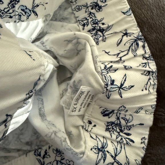 PETITE PLUME Women's Twill Long Sleeve Short Set in Timeless Toile NWT - Picture 9 of 10